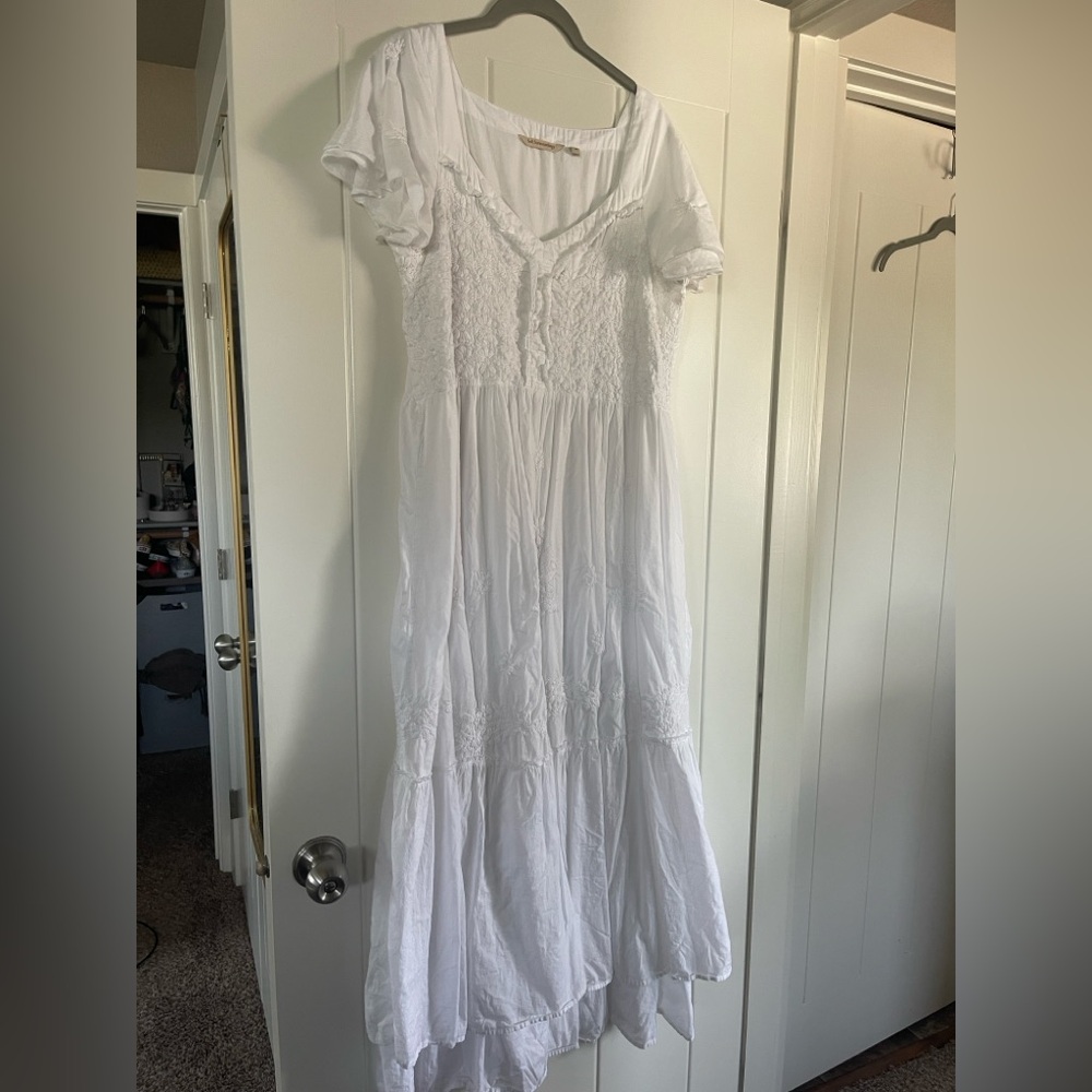 Soft Surroundings White Maxi Dress